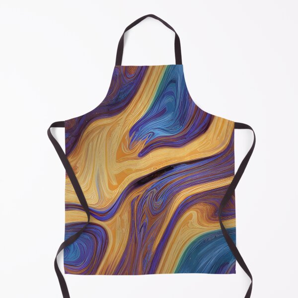 Artikelvorschau, Abstrakte Malerei aus blau-goldenem Acryl entworfen und verkauft von CasualMadness.