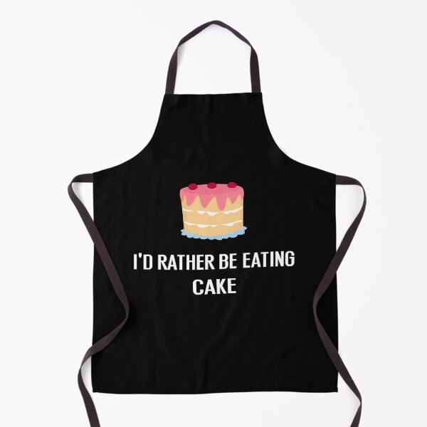 Item preview, Id Rather Be Eating Cake - With Illustration designed and sold by Grimwear Co..