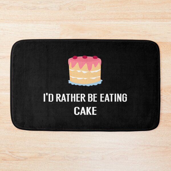Item preview, Id Rather Be Eating Cake - With Illustration designed and sold by Grimwear Co..