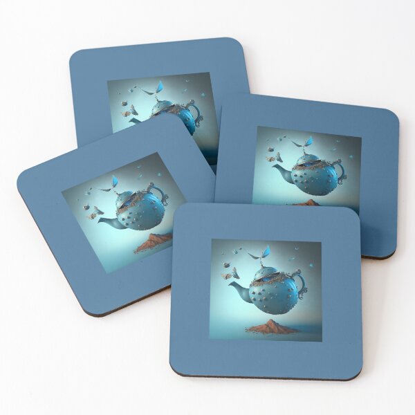 Item preview, Flying Blue Teapot Fantasy! designed and sold by Bleknervin.