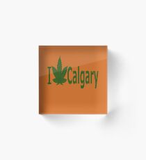 0024 I Love Calgary Acrylic Block