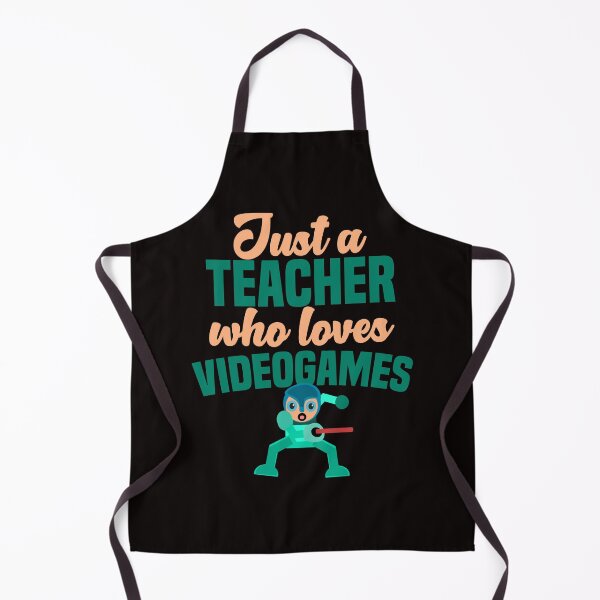 Item preview, Just A Teacher Who Loves Video games - Funny Video game Robot designed and sold by leo121687.