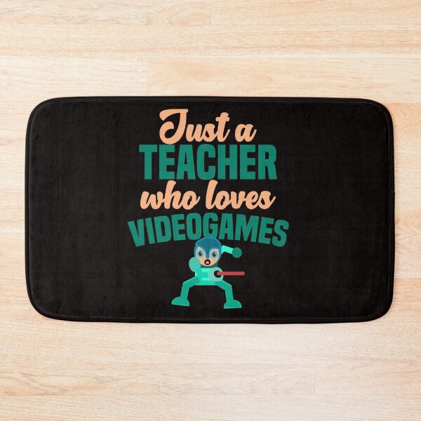 Item preview, Just A Teacher Who Loves Video games - Funny Video game Robot designed and sold by leo121687.