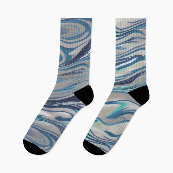 Artikelvorschau, Abstrakte Malerei aus blaugrauem Acryl entworfen und verkauft von CasualMadness.