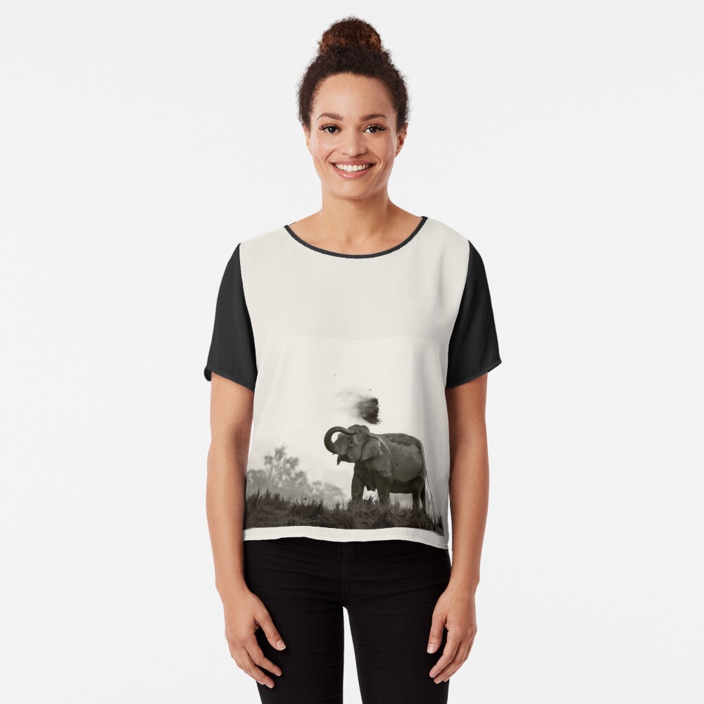 It is Mud Shower Time Chiffon Top