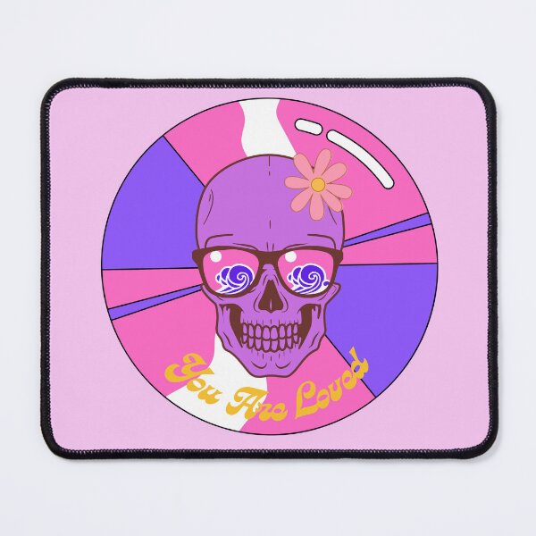 Artikelvorschau, Rosa Schädel entworfen und verkauft von Mydoodlings.