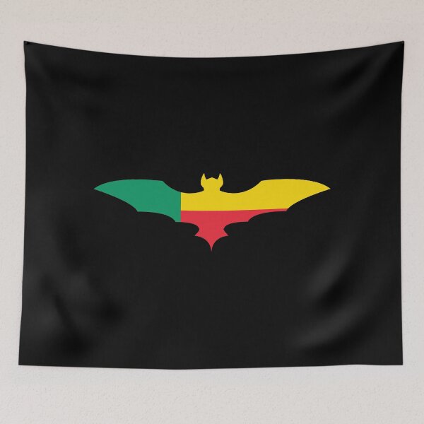 Item preview, Benin Bat Flag designed and sold by wickedcartoons.