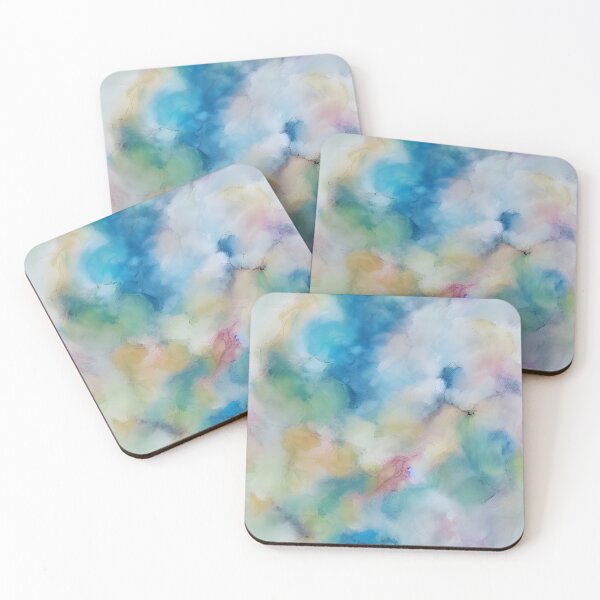 Item preview, Colorful alcohol ink abstract painting designed and sold by CasualMadness.