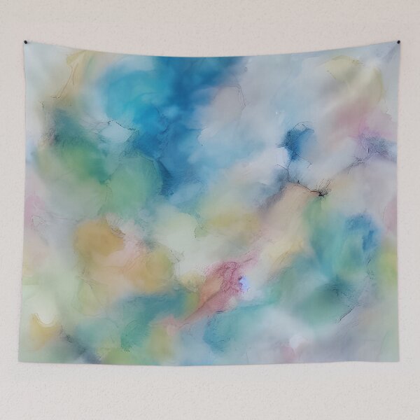 Item preview, Colorful alcohol ink abstract painting designed and sold by CasualMadness.