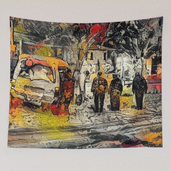 Item preview, Road Barriers Fall designed and sold by Brendan Arthur Ring.