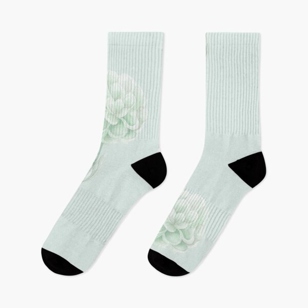 Item preview,  Light green blue flower with leaves designed and sold by IrinaIkar.
