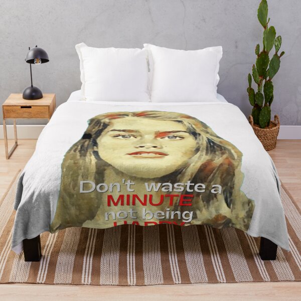 Item preview, Don't waste a minute not being happy - Brooke Shields designed and sold by Vicky021.