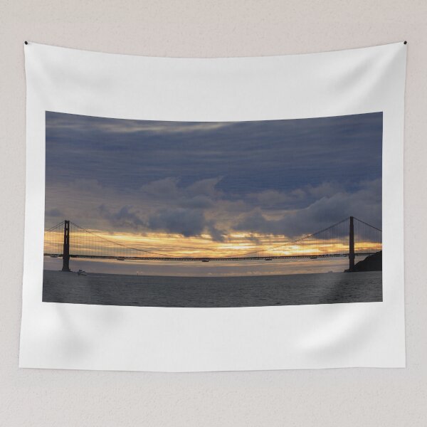 Item preview, Dramatic Sunset over the Golden Gate Bridge via Cruise Boat designed and sold by yhelfman.