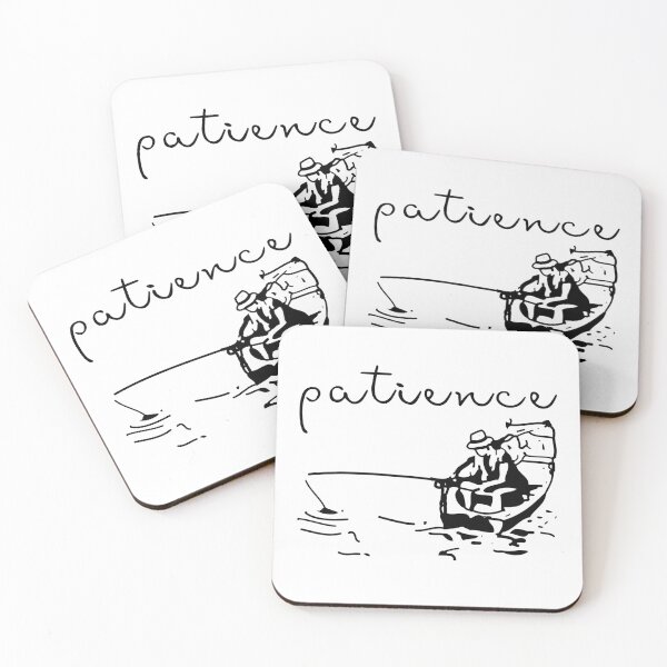 Item preview, Patience with Fishing Man designed and sold by qawistz.