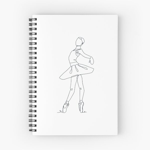 Item preview, Ballet dancer on pointe (black outline) designed and sold by DancingKween77.