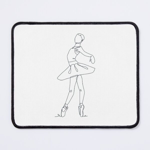 Item preview, Ballet dancer on pointe (black outline) designed and sold by DancingKween77.