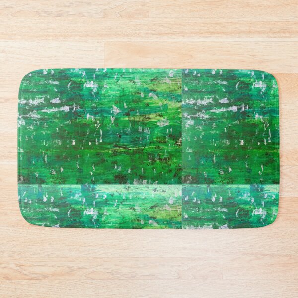 Item preview, Cotton Fields - Cool, modern, intuitive and green abstract art print designed and sold by AdzSpirit.