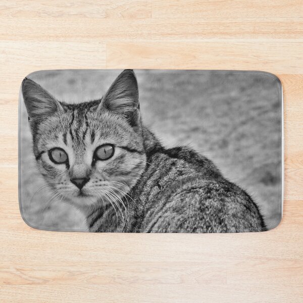 Item preview, Black & White Cute Cat looking back designed and sold by CCC2021.