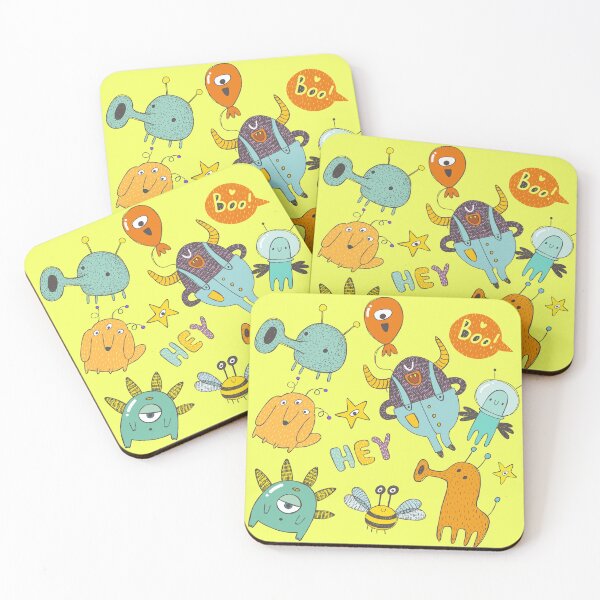 Item preview, Group of Cute and Friendly Monsters designed and sold by KOTOdesign.