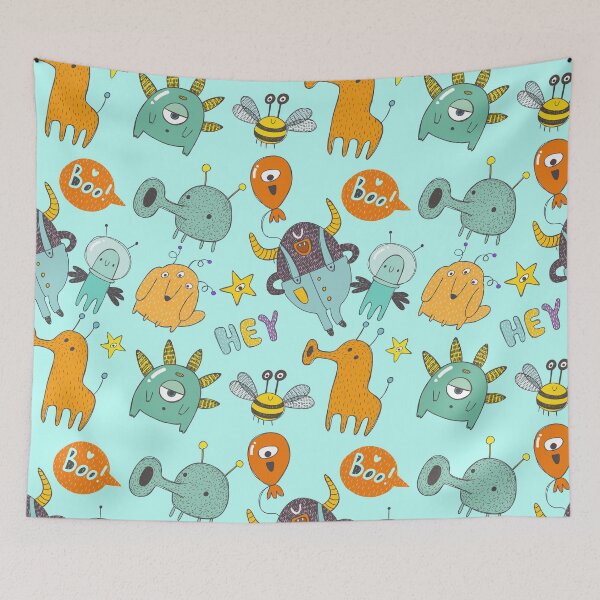 Item preview, Group of Cute and Friendly Monsters designed and sold by KOTOdesign.