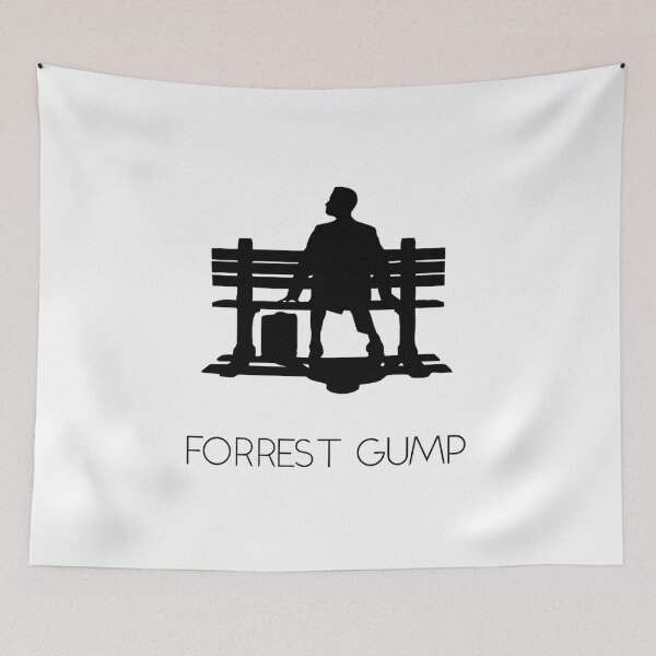 Item preview, forrest gump bench movie silhouette  designed and sold by earthexplo.
