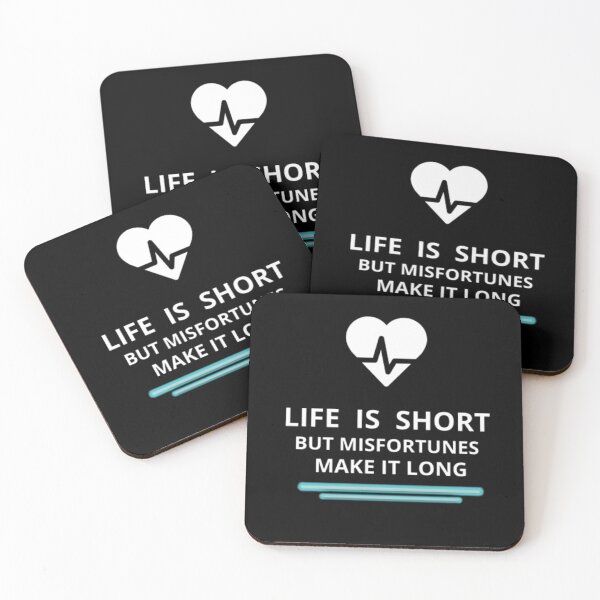 Item preview, life is short but misfortunes make it long designed and sold by mahass.