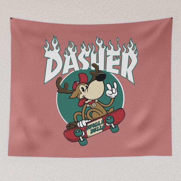 Item preview, Skateboarding Reindeer Funny Xmas Cartoon designed and sold by swearnoodles.
