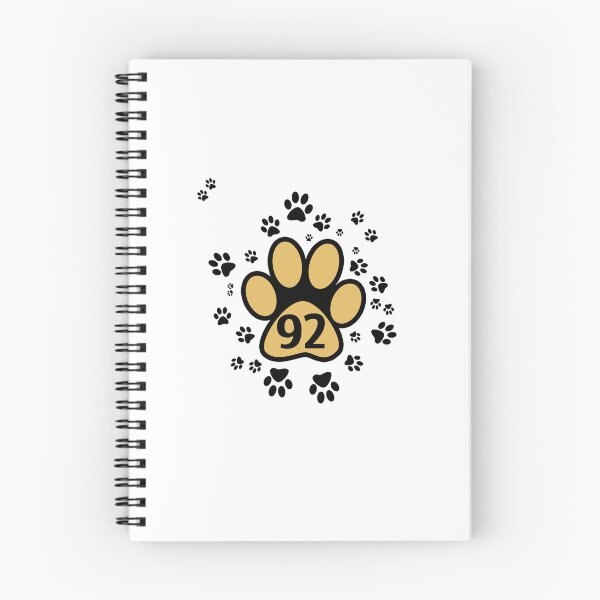Item preview, 92 number with animal paws designed and sold by MadandMean.