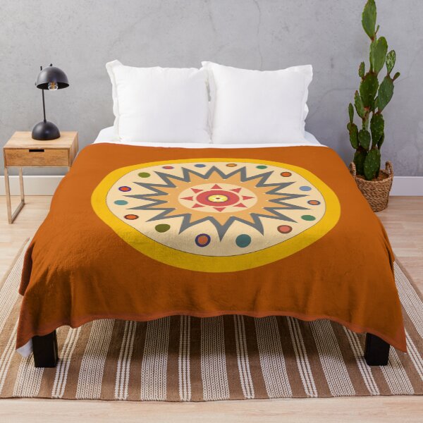 Item preview, orange Sun pattern retro style design Orange designed and sold by Bakkia.