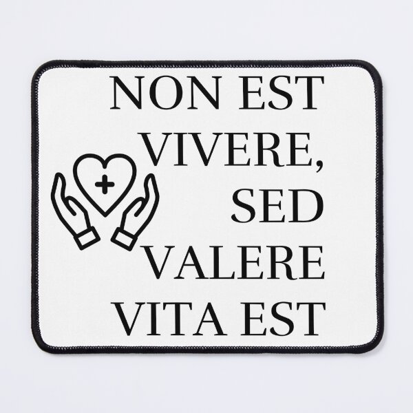 Item preview, Non est vivere, sed valere vita est, latin quote on white designed and sold by Lady-Frost.