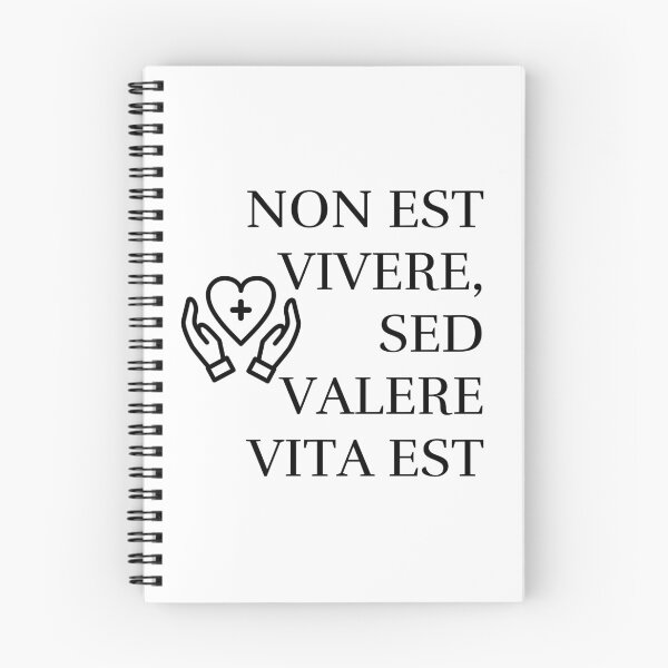 Item preview, Non est vivere, sed valere vita est, latin quote on white designed and sold by Lady-Frost.
