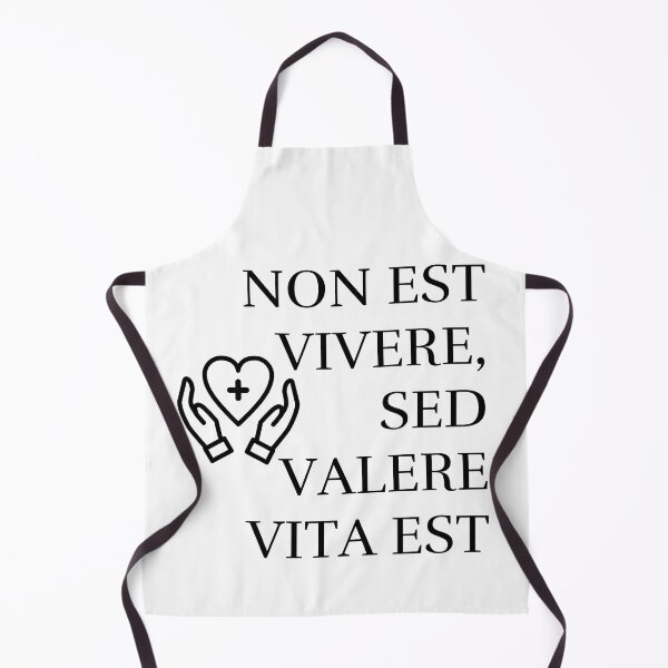Item preview, Non est vivere, sed valere vita est, latin quote on white designed and sold by Lady-Frost.