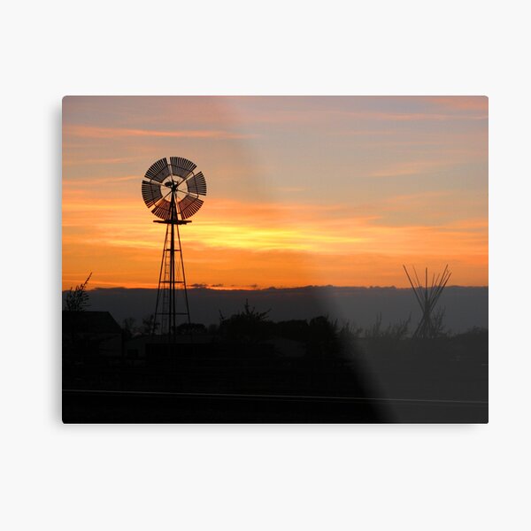 Silent Windmill Metal Print