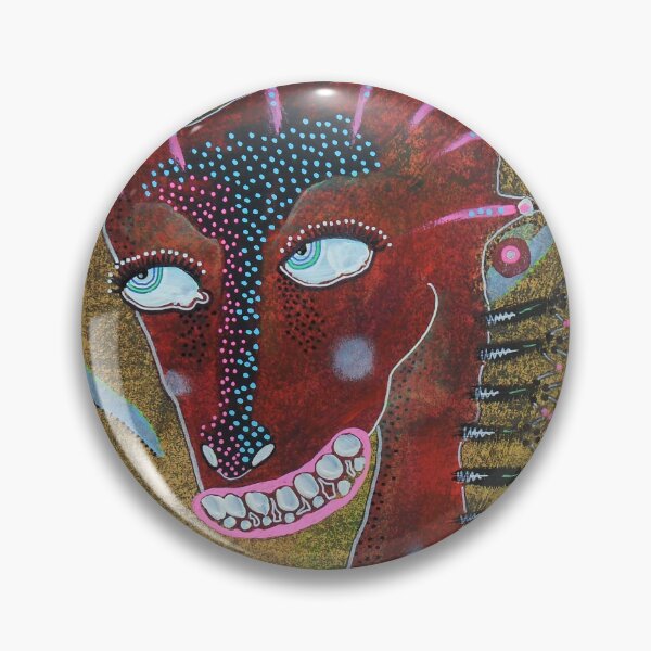 Item preview, Weird Horse Square Format designed and sold by BeaOutsiderArt.