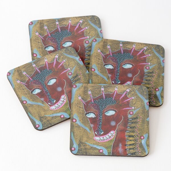 Item preview, Weird Horse Square Format designed and sold by BeaOutsiderArt.