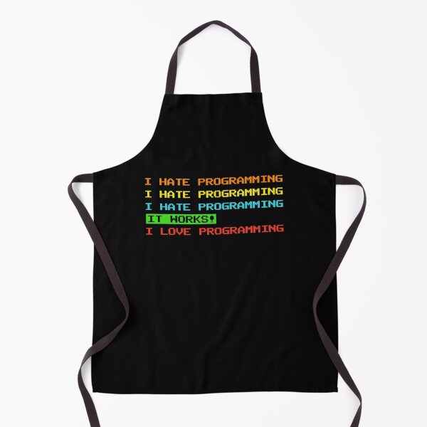 Item preview, I Hate Programming I I Love Programming Retro Style designed and sold by Extra Rice Tees.
