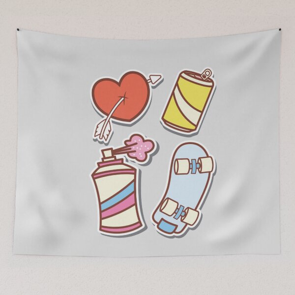 Item preview, Skateboard And Daily Objects designed and sold by swearnoodles.