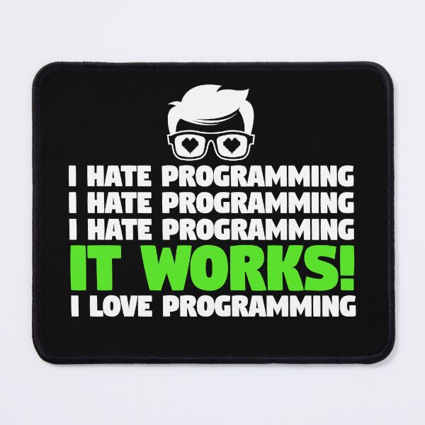 Item preview, I Hate Programming I I Love Programming  designed and sold by Extra Rice Tees.