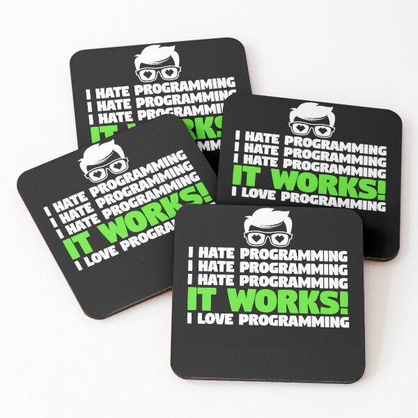 Item preview, I Hate Programming I I Love Programming  designed and sold by Extra Rice Tees.