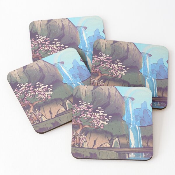 Item preview, Okami Video Game Sakura Blossom Cherry Waterfall Rainbow designed and sold by kawaiicrossing.