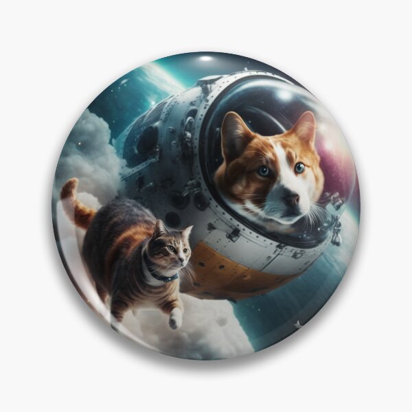 Item preview, Cat Following Dog in Spacecraft in Outer Space! designed and sold by Bleknervin.