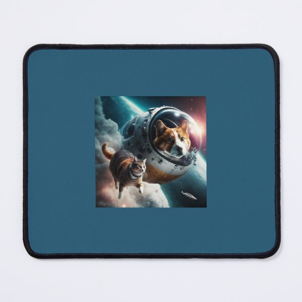 Item preview, Cat Following Dog in Spacecraft in Outer Space! designed and sold by Bleknervin.