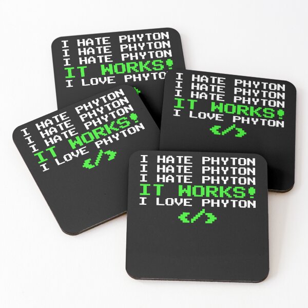 Item preview, I Hate Programming Phyton I I Love Programming Retro Style designed and sold by Extra Rice Tees.