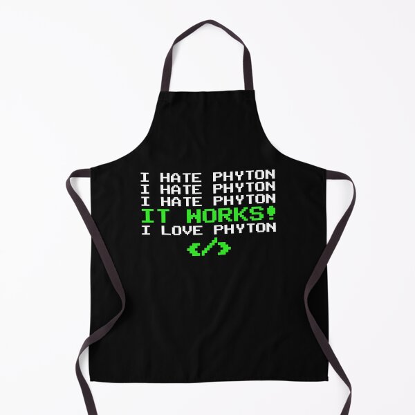 Item preview, I Hate Programming Phyton I I Love Programming Retro Style designed and sold by Extra Rice Tees.