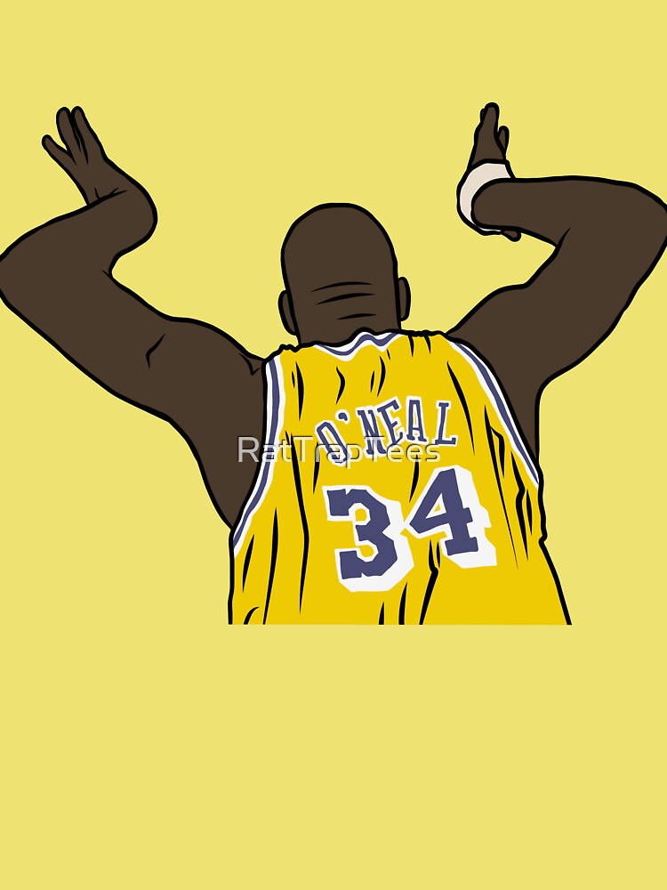 Shaquille O'Neal Pointing Up Kids T-Shirt for Sale by RatTrapTees