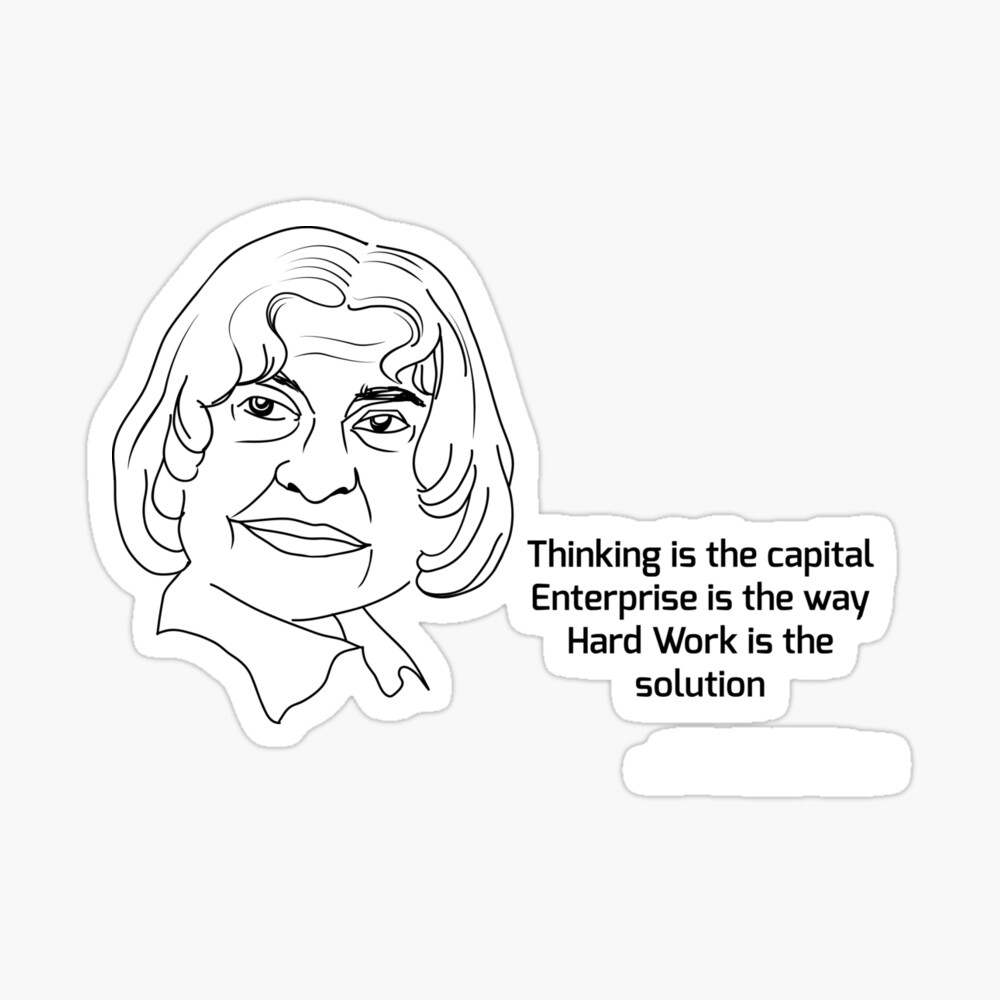 give me the sketches of A.P.J.abdul kalam - Brainly.in
