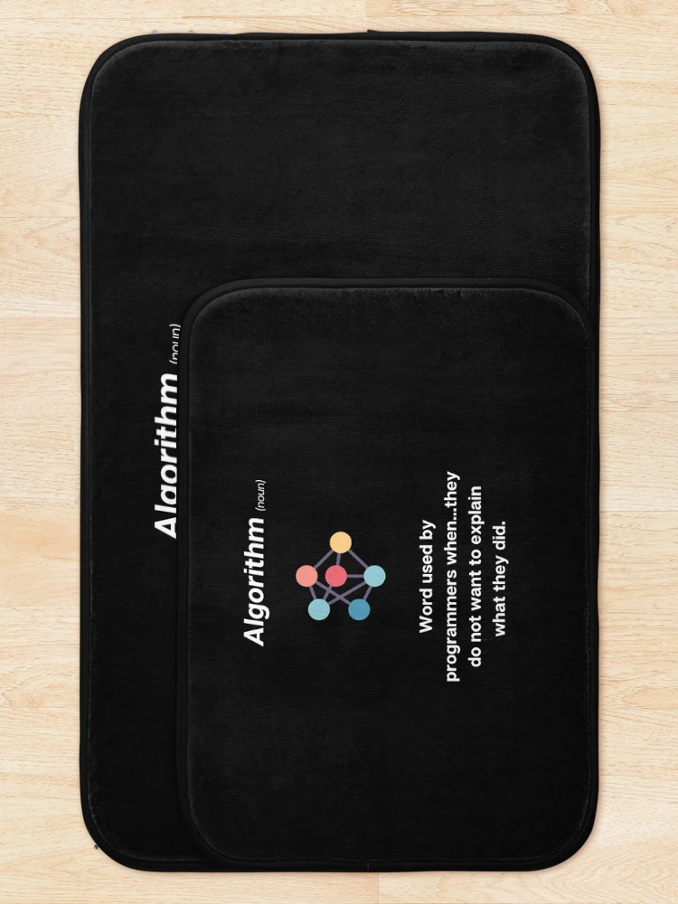 Thumbnail 5 of 6, Bath Mat, Algorithm Programming design designed and sold by t1n3333.