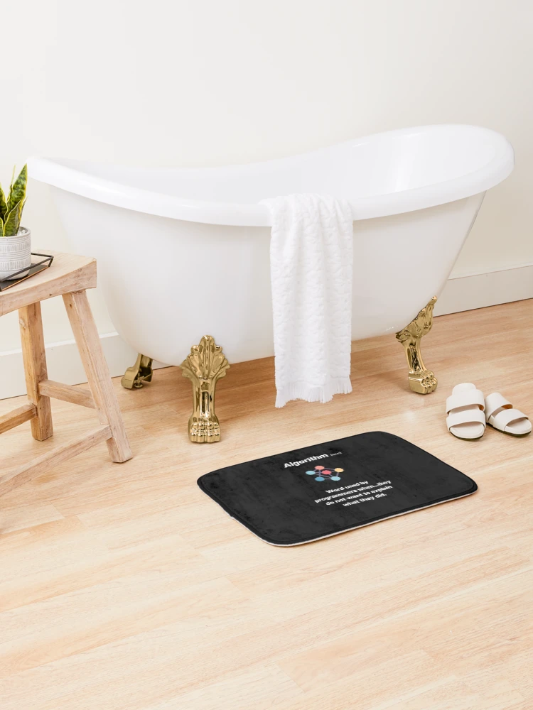Thumbnail 2 of 6, Bath Mat, Algorithm Programming design designed and sold by t1n3333.