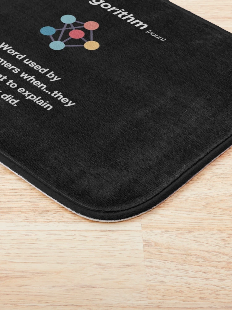 Thumbnail 3 of 6, Bath Mat, Algorithm Programming design designed and sold by t1n3333.