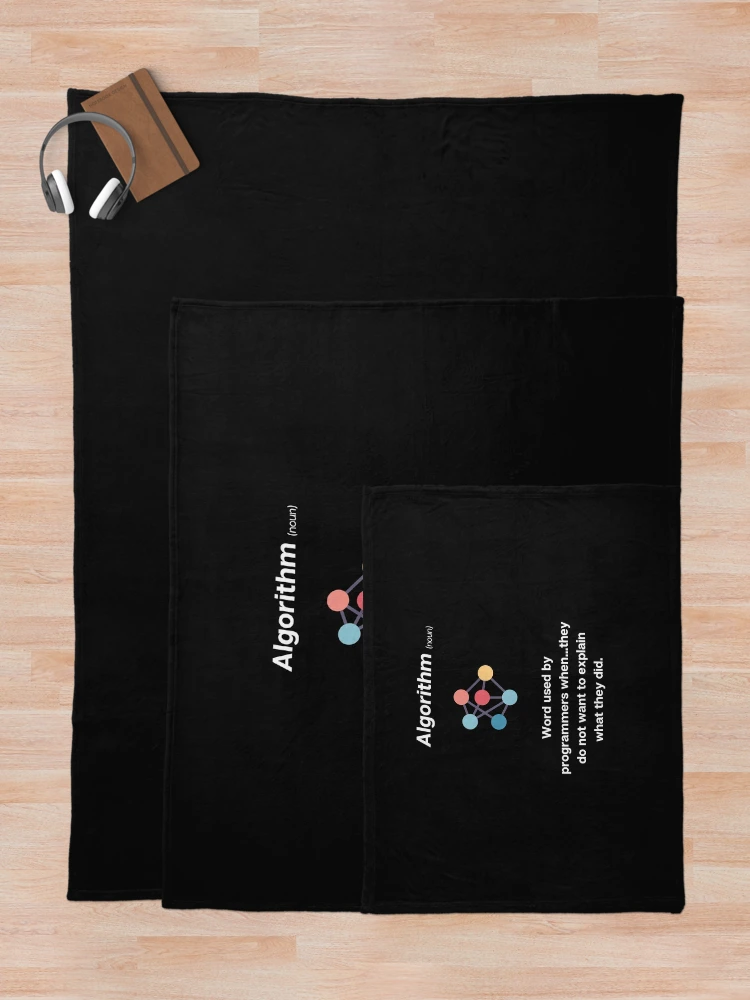 Thumbnail 5 of 6, Throw Blanket, Algorithm Programming design designed and sold by t1n3333.